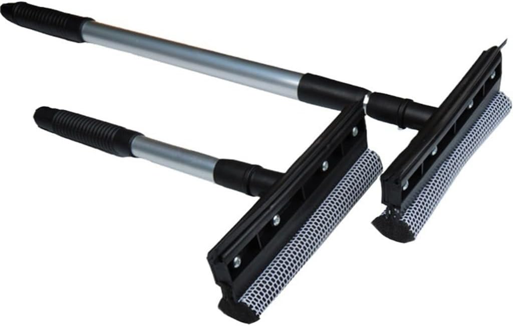 Multifunctional Stainless Steel Wiper Long Handle Telescopic Double-Sided Window Brush Glass Scraper