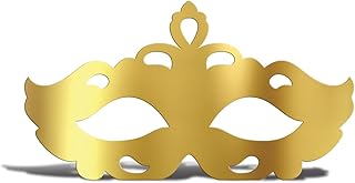 Metallic Gold Venetian Mask Silhouette Cardboard Standup Kit