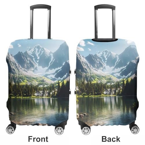 Colorado Mountain Lake Luggage Cover Suitcase Protector Travel Baggage Covers for Men Women L3