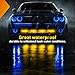 Nilight 4PCS 6LED Amber Emergency Strobe lights 12V 24V Surface Mount Flashing Warning Hazard Light Ultra Slim Sync Feature Grille for Cars Trucks Van Off Road Vehicles SUV