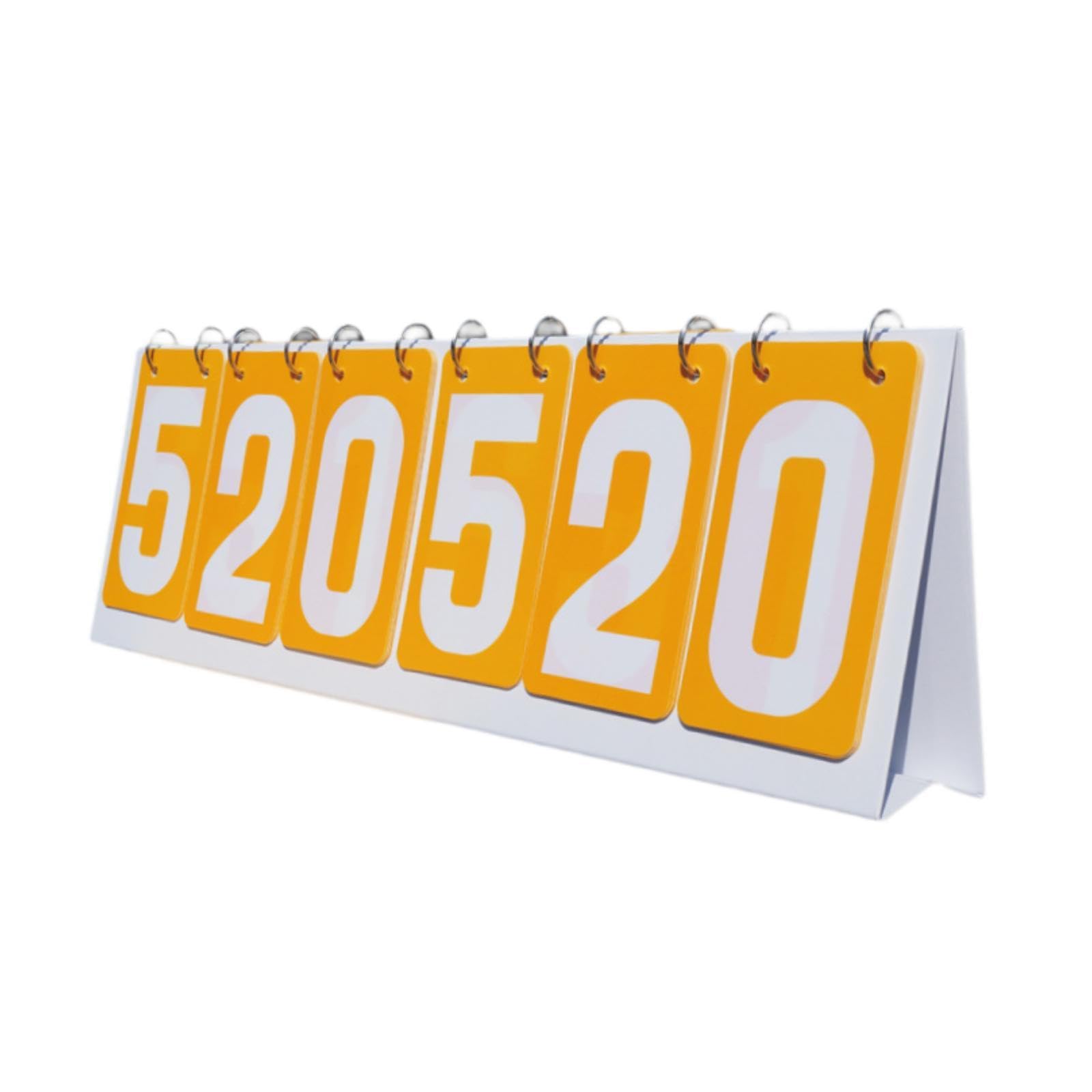 Yiju Sports Scoreboard Flip Number Score Board Lightweight Waterproof, Table Score Flipper Score Counter for Table Tennis Soccer, Yellow