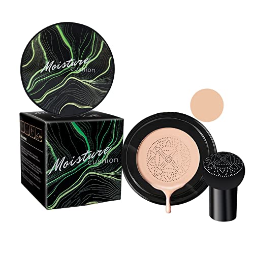 Air Cushion Cc Cream,Mushroom Head Air Cushion Cc Cream,Powder Foundation Full Coverage For Flawless Makeup,Concealer Moisturizing Brightening Liquid Foundation Bb Cream (natural color)