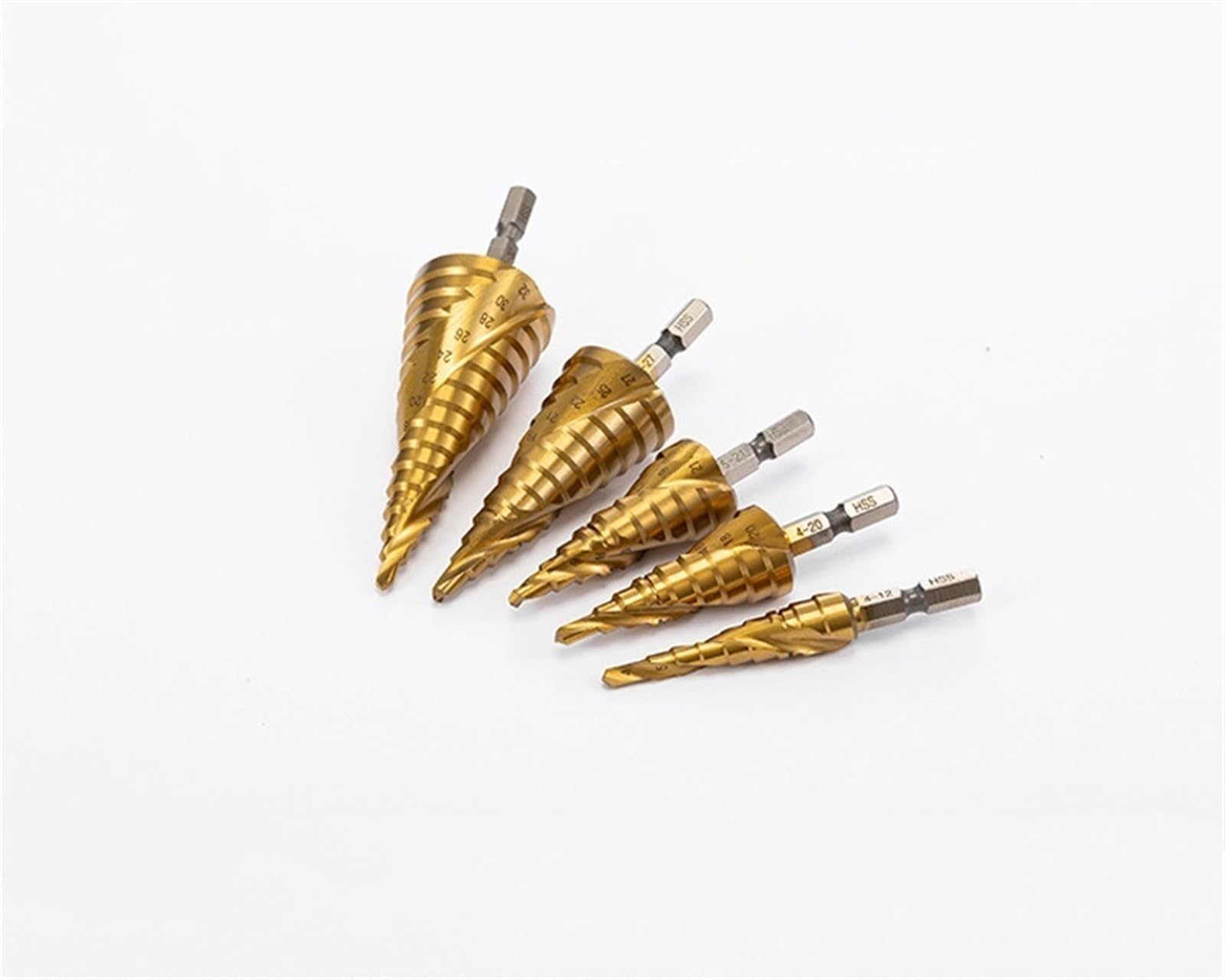 Broca escalonada M2 M35 HSSCO, cono de cobalto, vástago hexagonal, brocas, juego de herramientas, agujero for Metal, acero inoxidable, 1 Uds.(M35 Cobalt,5-27mm(12 Steps))