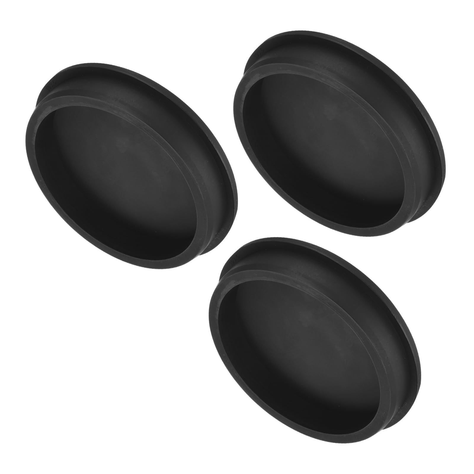 uxcell High Temp Silicone Plug Mount Dia 103.6mm/4.08 inch t Shaped Rubber Stopper Hole Plugs for Powder Coating Plating Waterproof Plugs Sealing Plugs Black Pack of 2(OD 112mm)