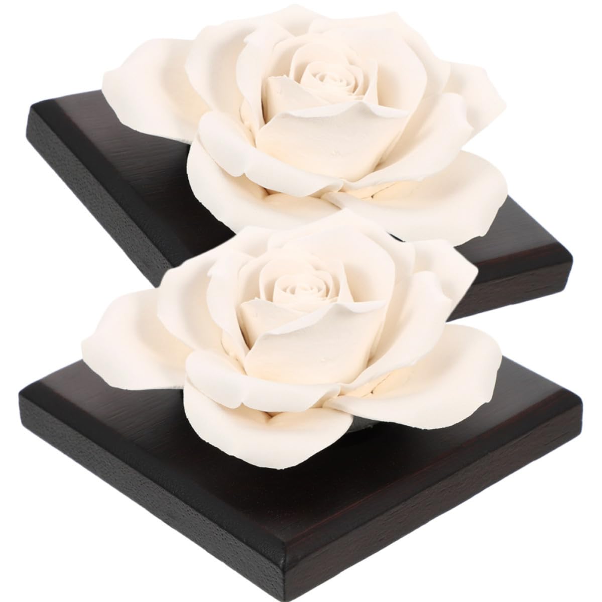 Diffuseur de parfum céramique pour voiture et bureau, ambiance rose noire zen