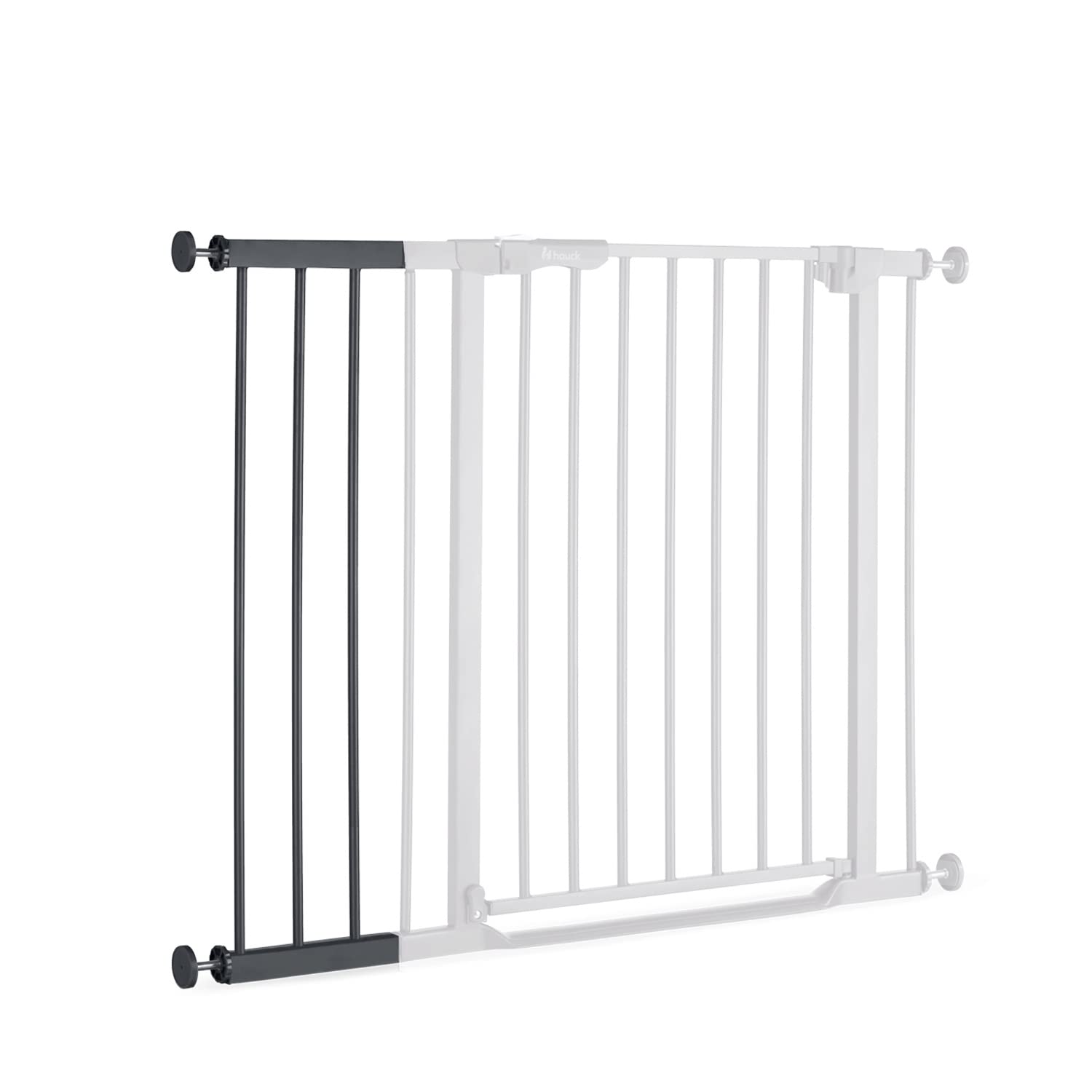 Hauck Extensión 21 cm para Barrera de Seguridad Infantil para Puertas y Escaleras | Apta para Clear Step 2 - Open N Stop 2 - Open N Stop KD - Stop N Safe 2 - Autoclose N Stop 2 - Gris | Compatible con hauck Open N Stop 2, Clear Step 2, Clear Step Autoclos