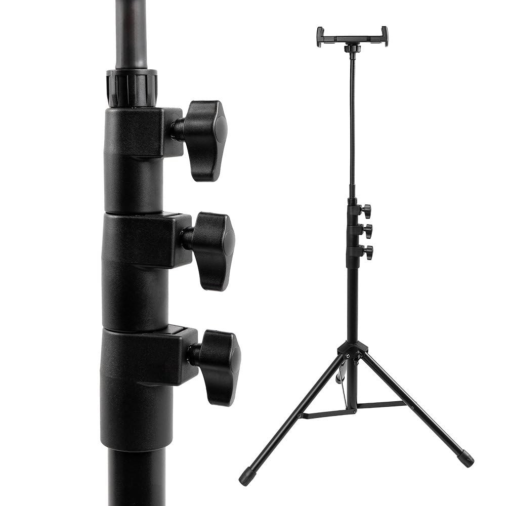 KOTO – Supporto da Pavimento per Smartphone e Tablet, Braccio Flessibile, Altezza Regolabile, Rotazione a 360°, Compatibile con Telefoni e Tablet