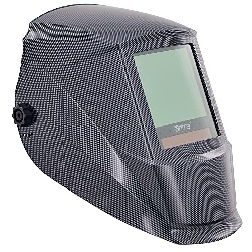 Antra True Color Wide Shade Range 4/5-13 Jumbo Screen 3.86X3.5" Auto Darkening Welding Helmet Ah7-860-001X With Solar Power Tig Mig/Mag Mma Plasma Grinding 6+1 Extra Lens Covers #TOP2
