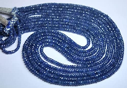 Rondelles saphir bleu naturel de Birmanie pour créer vos bijoux de créateur personnalisés