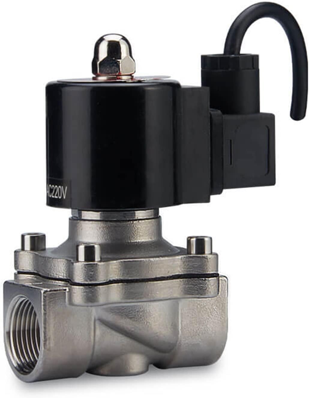 1/2 Quot; 1 Quot; 2 Quot; DN15-65 Stainless Steel Underwater Normally Closed Water Air Solenoid Valve AC220V DC12V 1Pcs(Npt-24v,DN20)
