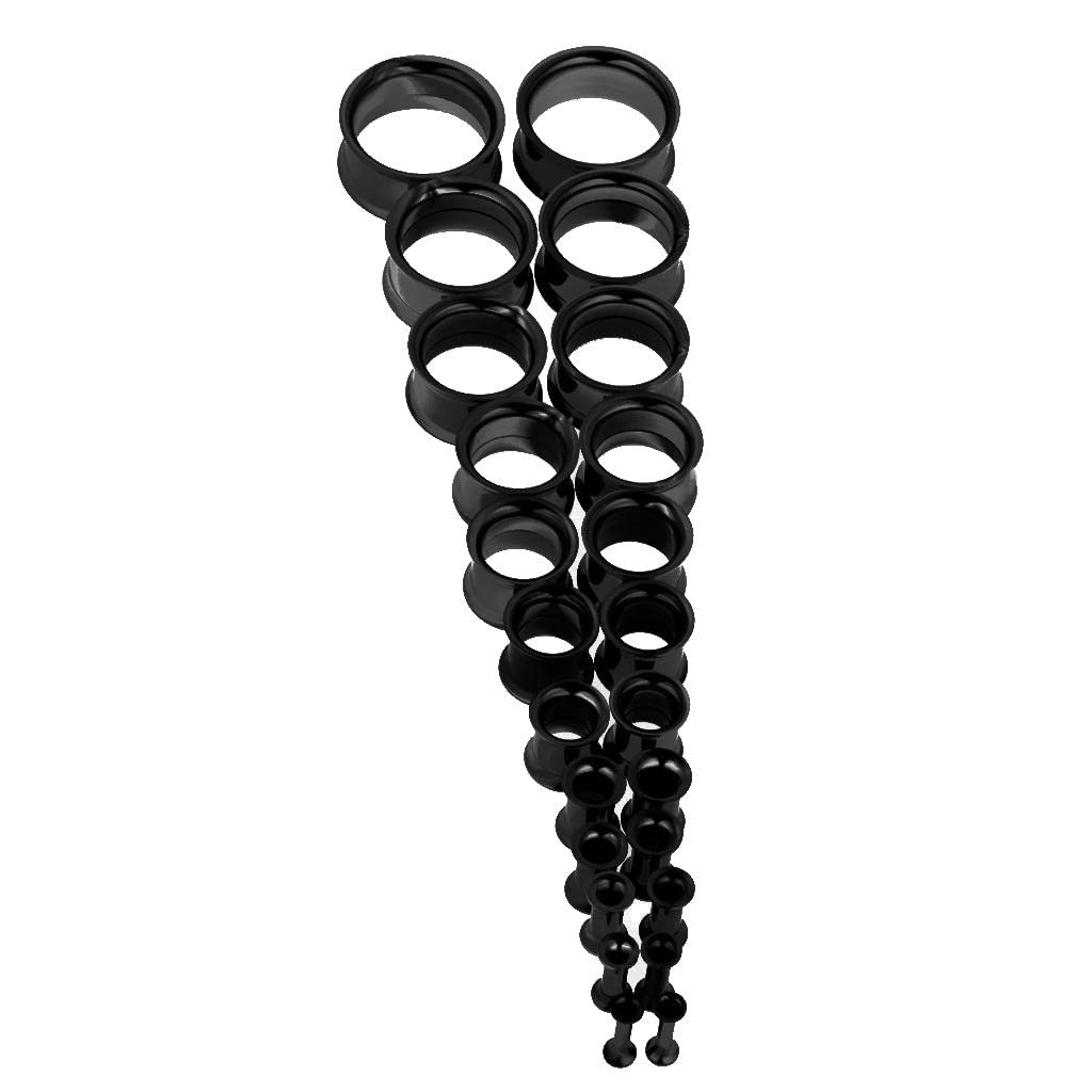 CALANDIS® Black Stainless Steel Ear Flesh Tunnels Plugs Screw Expander Ear Gauges 6mm (B09ZTX9LZ6) Amazon Price History, Amazon Price Tracker