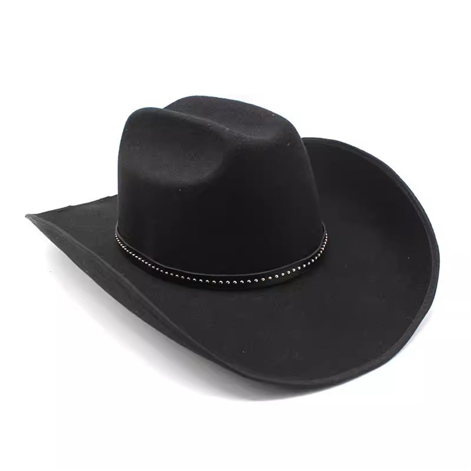 Cappello da Cowboy Cappello da Cowboy con Tesa Rigida Western Uomo Equitazione Prairie per Uomo e Donna