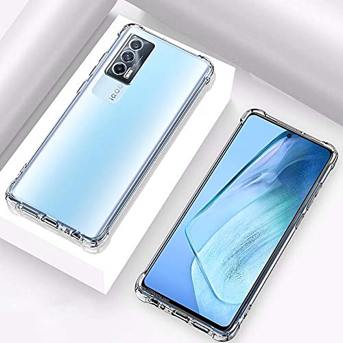 Image of TheGiftKart Crystal Clear Back Cover Case for iQOO 7 5G | Shockproof Soft TPU Case | Cushioned Edges for Ultimate Protection Back Cover Case for iQOO 7 5G (TPU, Transparent)