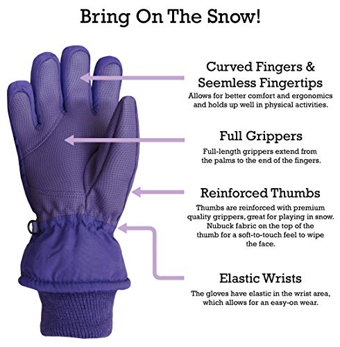 Image of N'Ice Caps Kids Waterproof Winter Thinsulate Warm Gloves