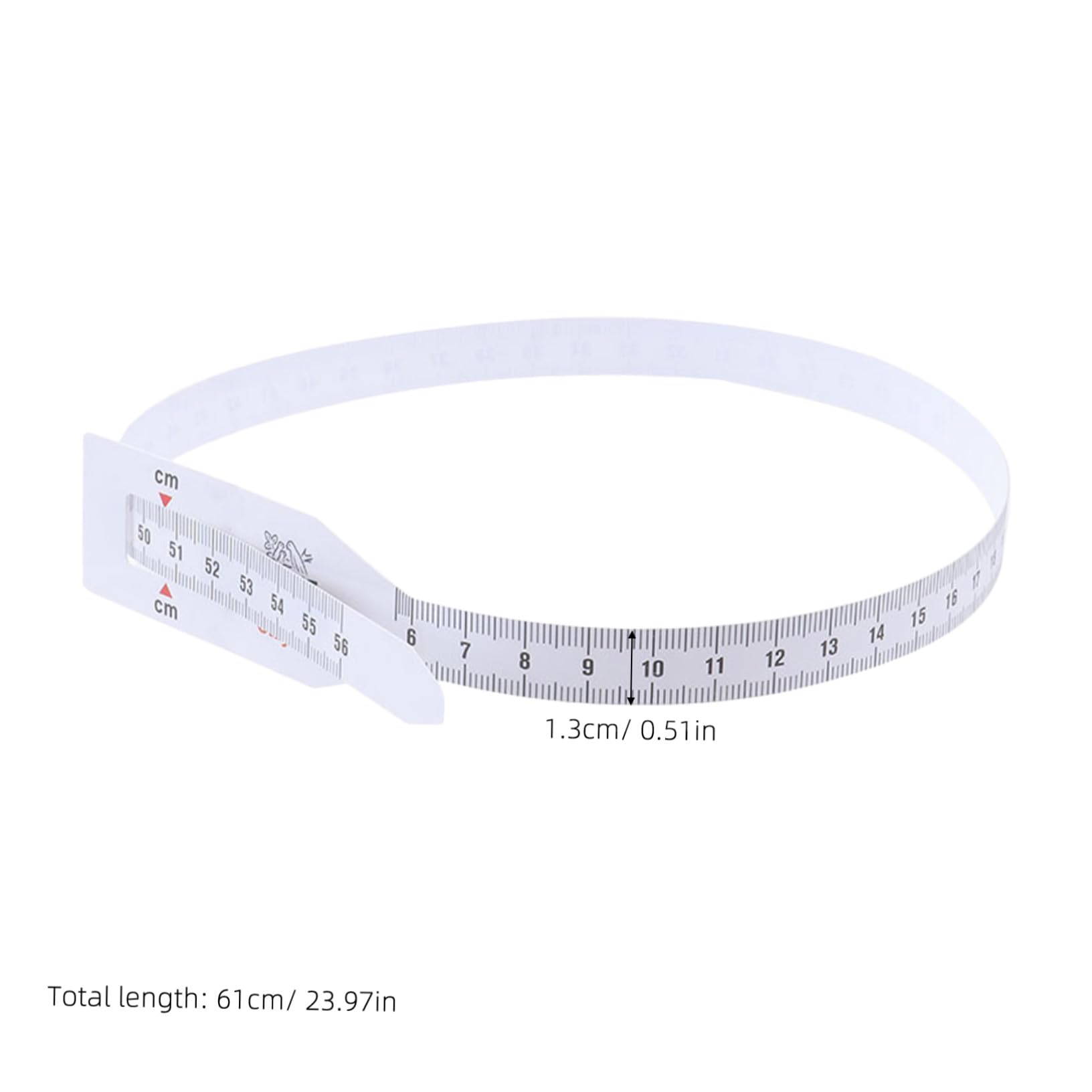 Cabilock Rubans à Mesurer la Circonférence en Plastique Blanc Lot de 6 pour Mesurer Tour de Tête et Bras Flexibles et Pratiques Mètre Ruban pour Bébé