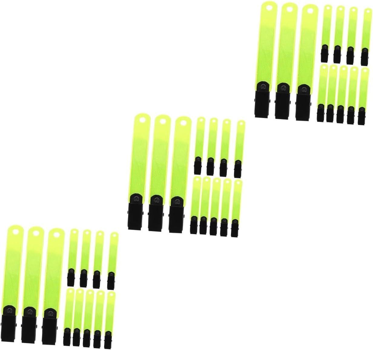 POPETPOP Fluorescent Label Holder Hiking Camping Clip Camping Reflector Glow Clips Reflector Clips for Tree Stand