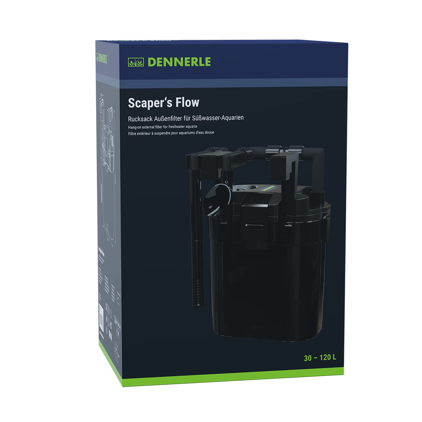 Dennerle Scaper's Flow - Filtro esterno zaino per acquari acquari (Hang-On)