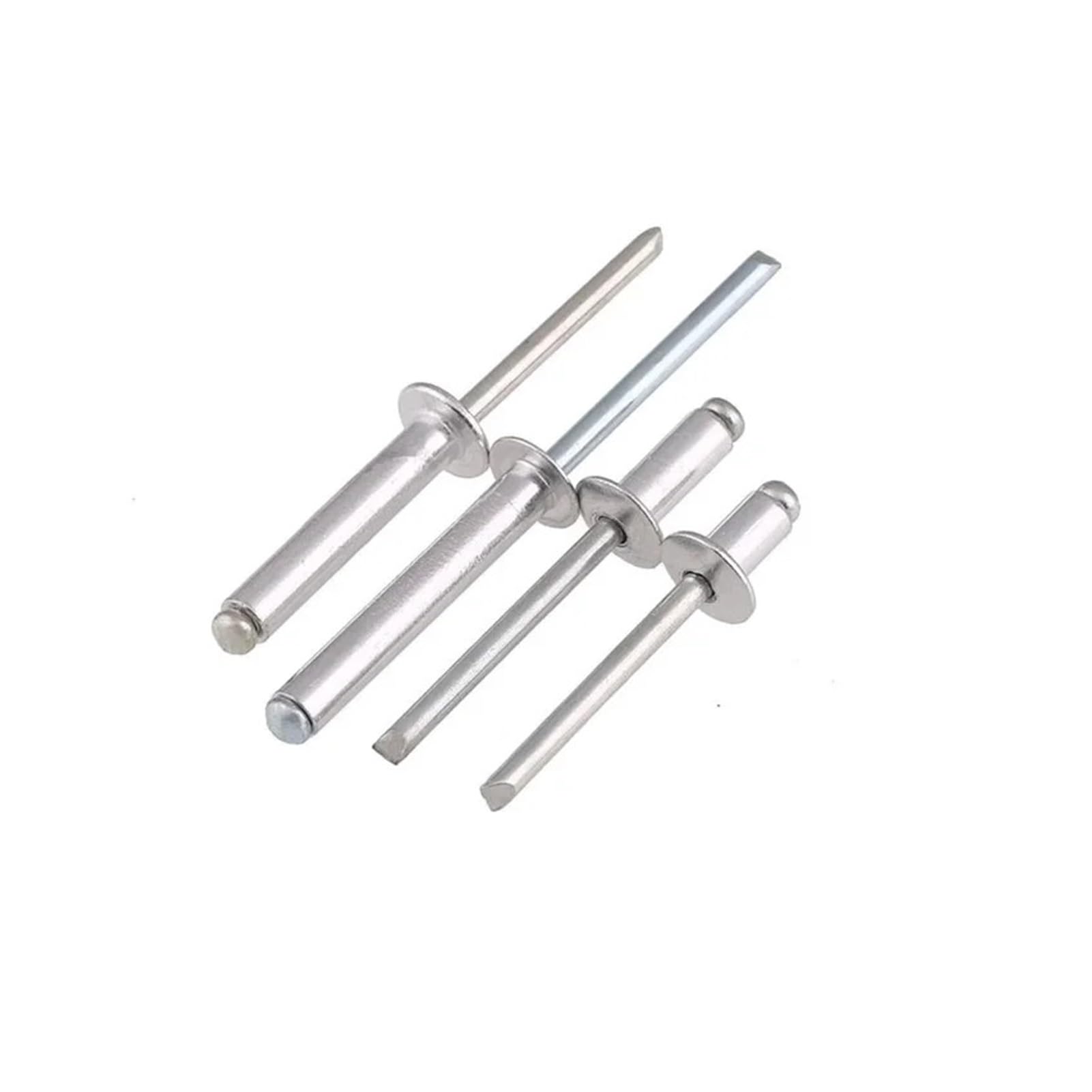 Rivetti ciechi, Rivetti ciechi 1000 pezzi pop a testa tonda con cupola in alluminio M2,4 x 6 mm Elementi di fissaggio decorativi