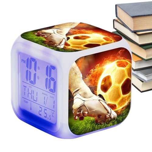 Reloj despertador LED, reloj despertador digital,Reloj despertador nocturno con luces LED | Reloj electrónico, despertador infantil, reloj nocturno, reloj de escritorio para niños-niñas
