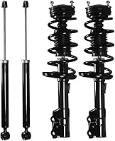 ALWAYSONTHEROAD Front & Rear Complete Strut Spring Assemblies for Ford Fiesta 2011-2016 - Set of 4 Shocks (172525, 5630)