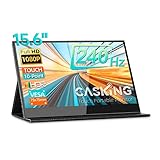 CASKING 240Hz Portable Gaming Monitor, 15.6-inch FHD 1080P,High Refresh Rate Gaming Portable Monitor
