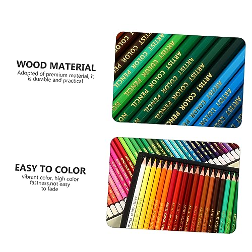 Crayons de couleur mine à base d'huile corps hexagonal synthétique solide - 6