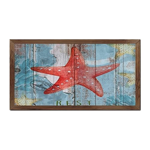 Placa de madera de océano náutica regalo original decorativo de hogar 2