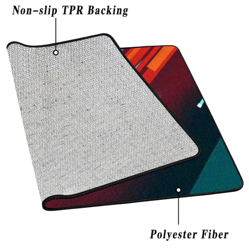 Tapis gamer de jeu 3D antidérapant protégeant le sol des chaises - 5