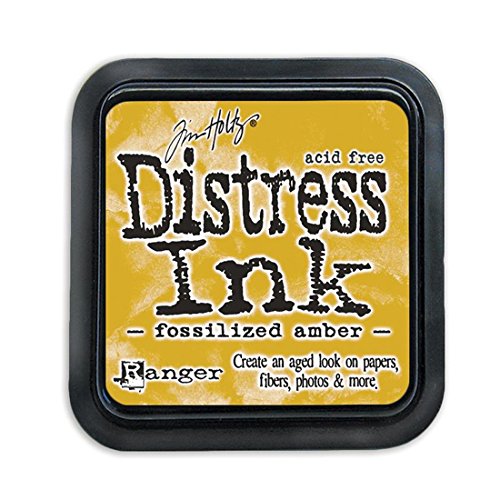 Ranger Tim Holtz Distress Ink Pad - April Color of the Month - Fossilized Amber