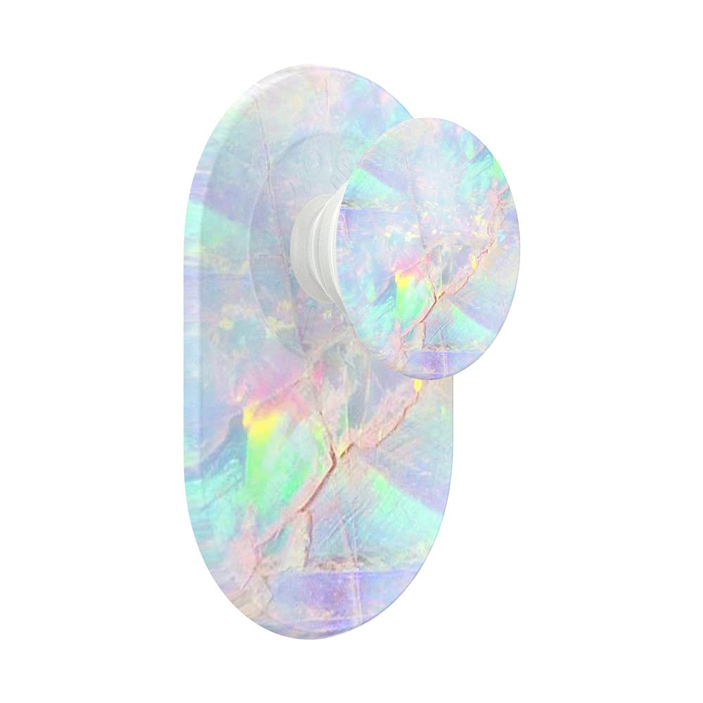 PopSockets PopSockets: PopGrip for MagSafe - Expanding Phone Stand and Grip with a Swappable Top for Smartphones and Cases - Opal