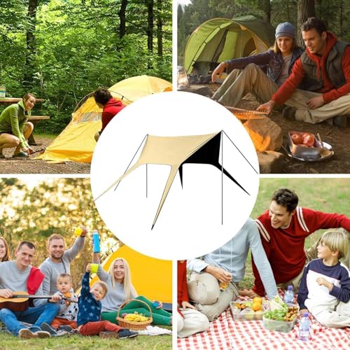 Toldo de camping impermeable y resistente a la lluvia para coche y jardín 5