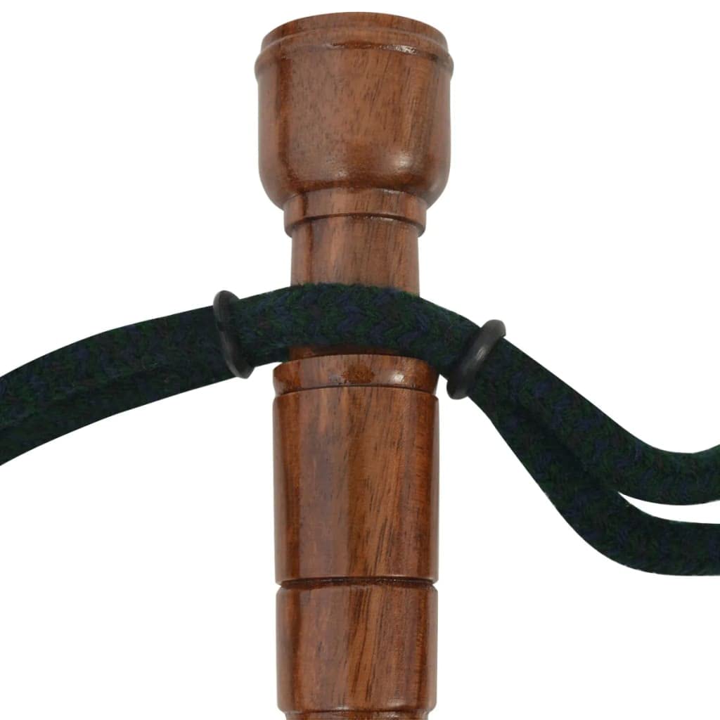 vidaXL Cornemuse Ecossaise pour Enfants Tartan Vert Joueur Bois de Sheesham