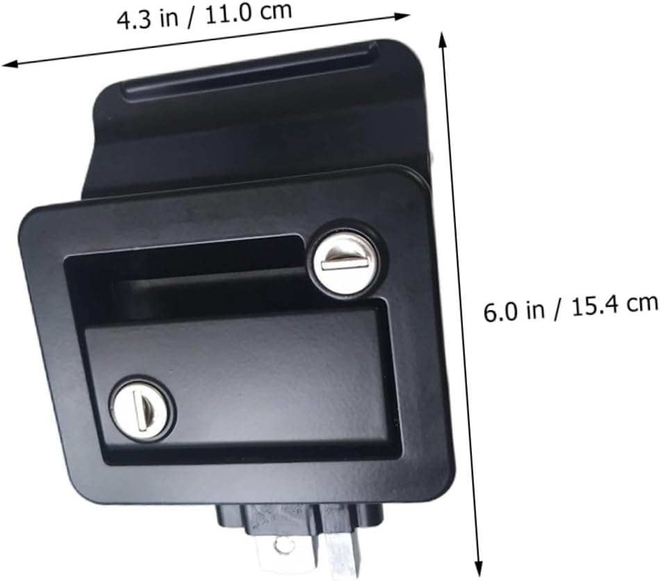 Kichvoe Rv Door Lock Zinc Alloy Camper Door Latch with Double Sided Open Security for Travel Trailers and Campers High Hardness Replacement Lock for Trailer Entry and Cargo Protection