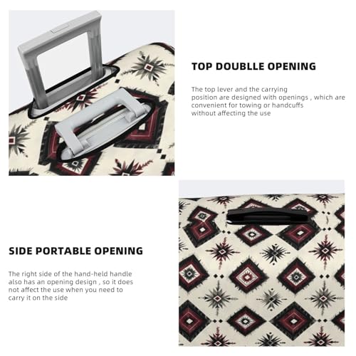 Luggage Cover Protector - Classic Wine Red Print Suitcase Covers for Luggage Fit 29-32 Inch Suitcase4