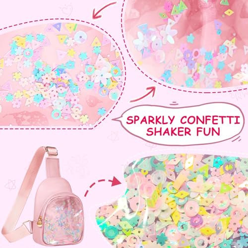Image of COSHAYSOO Pink Toddler Little Girls Purse 2 3 4 5 6 7 Year Old Kids Sling Bag Initial Crossbody Pouch, Stylish Trending Practical Useful Birthday Christmas Valentines Graduation Gifts Letter D