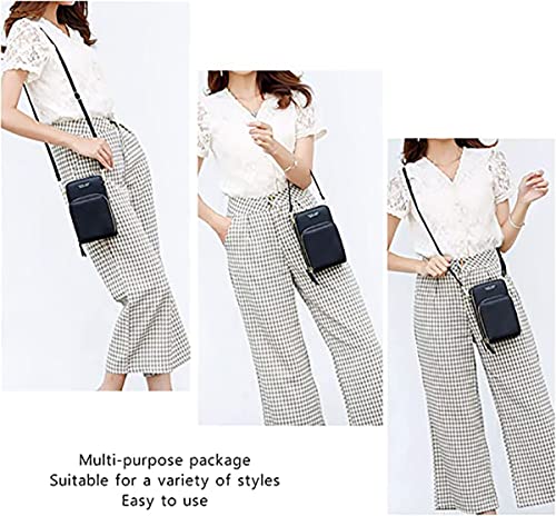 Image of BOSTANTEN Girls Women Women's Wallet Sling Crossbody Bag for Mobile Cell Phone Holder Pocket Wallet Wallets Hand Purse Clutch Crossbody Sling Bag for Women Womens Girls (Black)