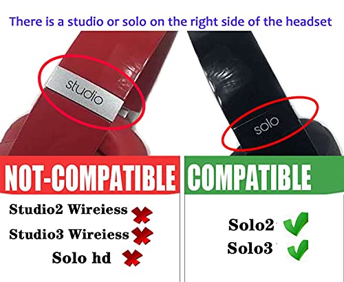 Piezas de reemplazo de diadema Solo3 Accesorios Kit de reparación de diadema compatible con Solo 3.0 Solo 2.0 Diadema superior (Negro rojo) miniatura 4