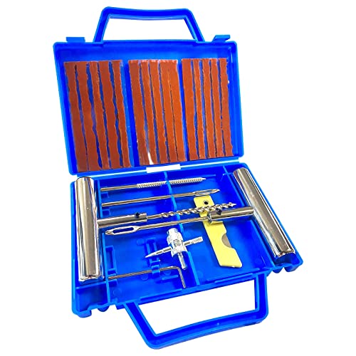 Kit Antipinchazos Para Coche Y Moto - Reparación Rápida, Incluye Herramientas De Acero Y Bandas De Caucho