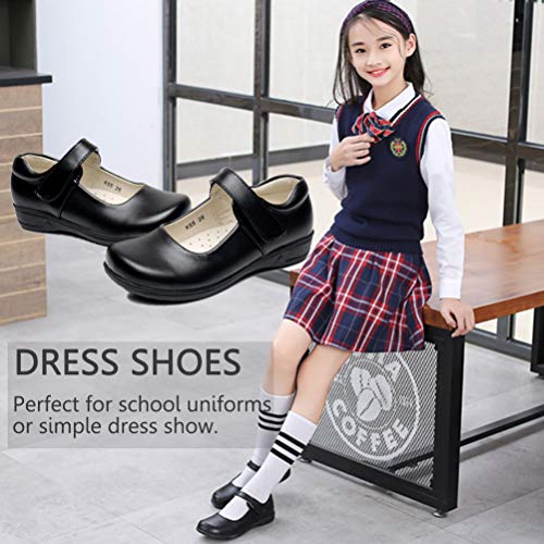 Girls Mary Jane School Shoes Classic Uniform Dress Flats Black Little Kid Size 13.5 #TOP5