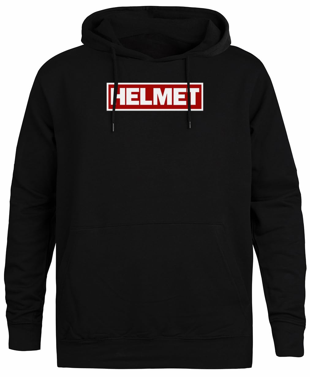 Meantime Helmet Felpa con Cappuccio Unisex con Cappuccio Nero