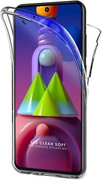 Samsung Galaxy M31s K l f 360  effaf  n Arka Korumal  Silikon ile uyumlu