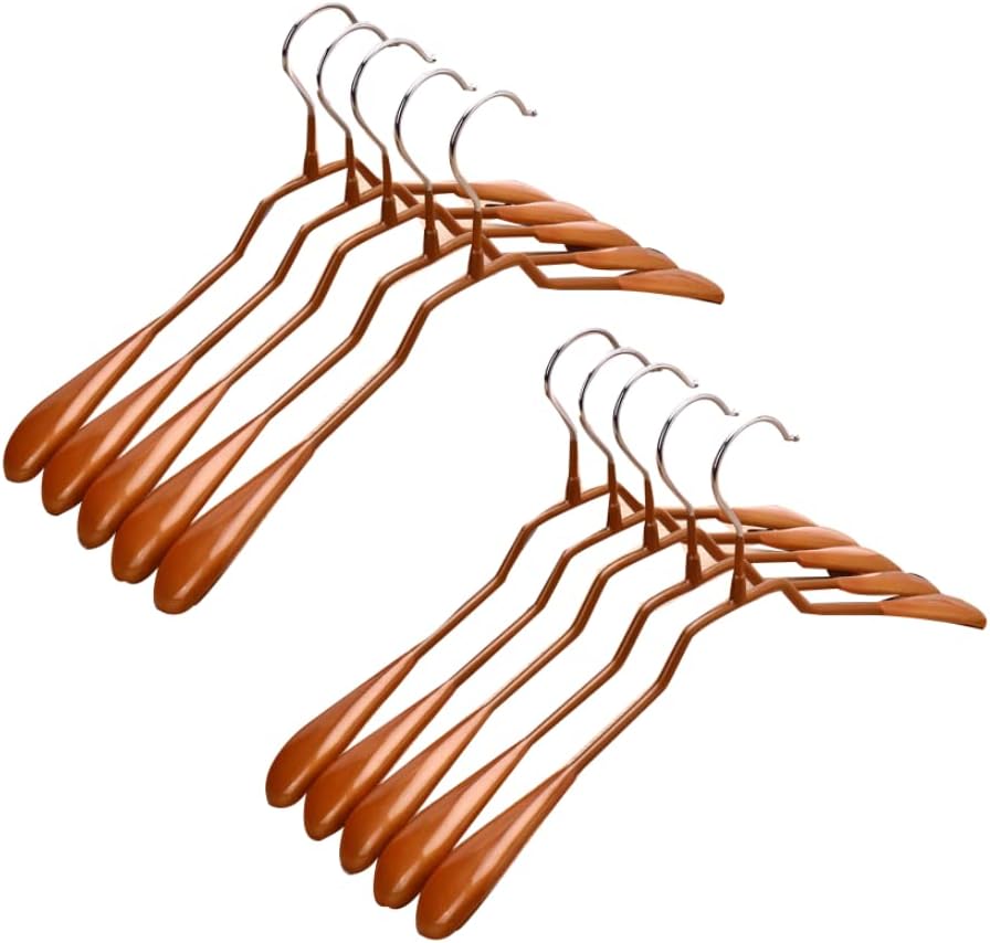 Decor Hangers Space Saving Hanger 10 Pack Coat Hangers Heavy Duty Plastic Hangers Non-slip Durable Hanger for Clothes Hangers Space Saver