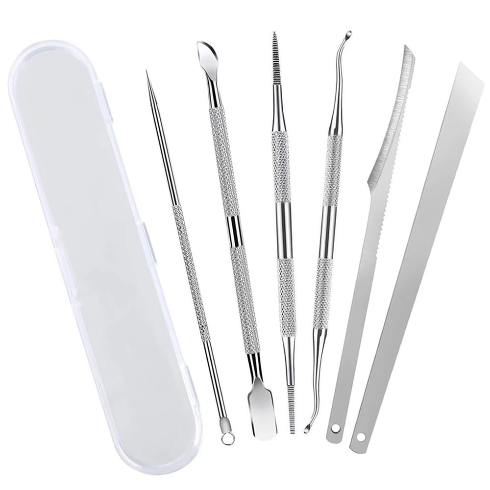 Amazon.co.jp: YFFSFDC 金属ヘラ 6本セット 粘土ヘラ ステンレス製