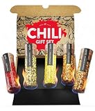 TIMBER TASTE® Chili Hot Spice Sampler Set - 5 Scoville-Rated Blends up to 700,000 SHU Cayenne Habanero Chipotle | Spicy Mens Gifts BBQ Seasoning Gift Set | Gourmet Heat Kit - Birthday Gift for Him