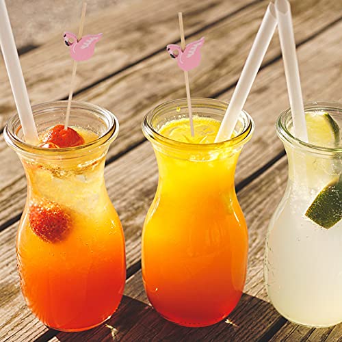 image for IMIKEYA 100pcs Pink Flamingo Cocktail Picks Long Bamboo Fancy Toothpic