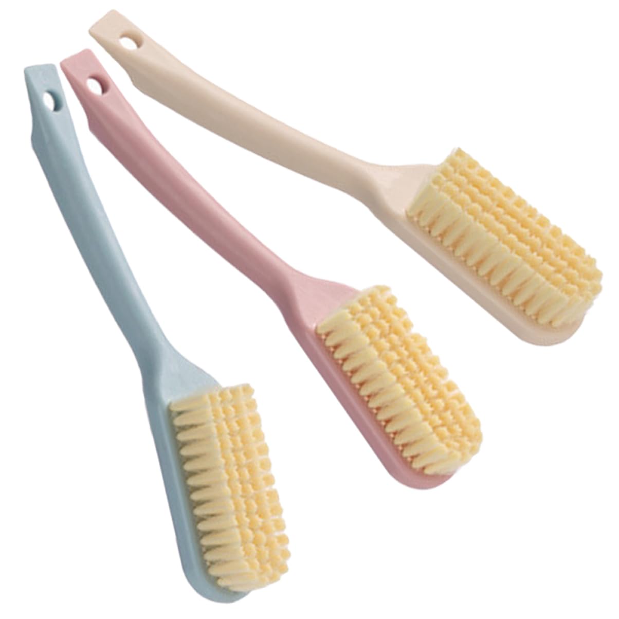 Healvian 5 Series Cepillo para Fregar Zapatos para Tareas Domésticas para Fregar Botas Cepillos para Ropa Herramienta para Zapatos Cerdas Largas De Mano para Dormitorio 3 Piezas x 5
