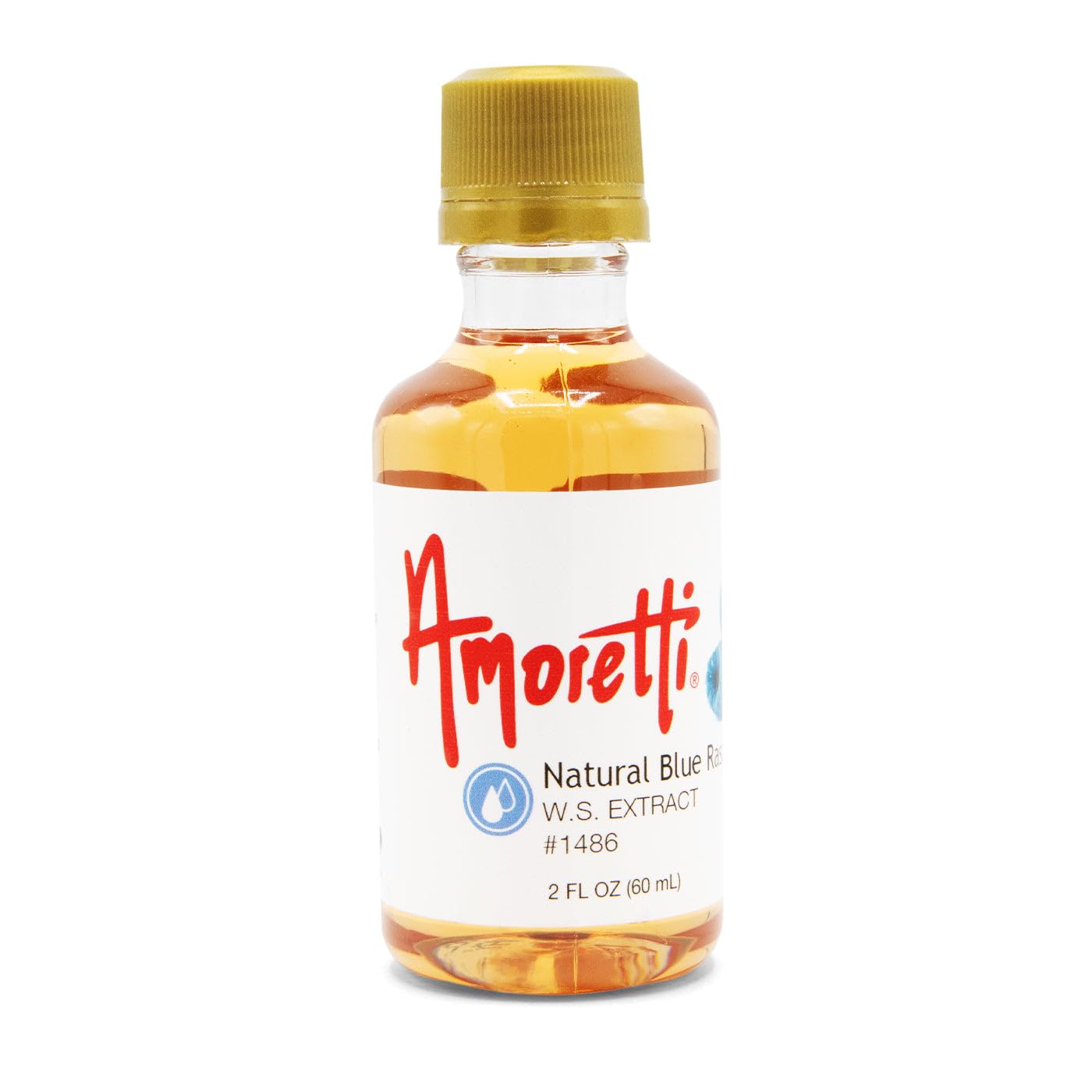 Amoretti - Natural Blue Raspberry Extract Water Soluble 2 oz - Highly Concentrated & Perfect For Pastry, Savory, Brewing, and more, Preservative Free, Vegan, Kosher Pareve, Keto Friendly