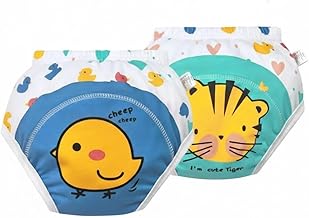 Reusable Soft Cotton Leak-Proof & Washable Eco-Friendly Baby Diaper (Pack Of 2 & 3) (Size : S,M,L,XL) Multicolor (2, Assorted, S)