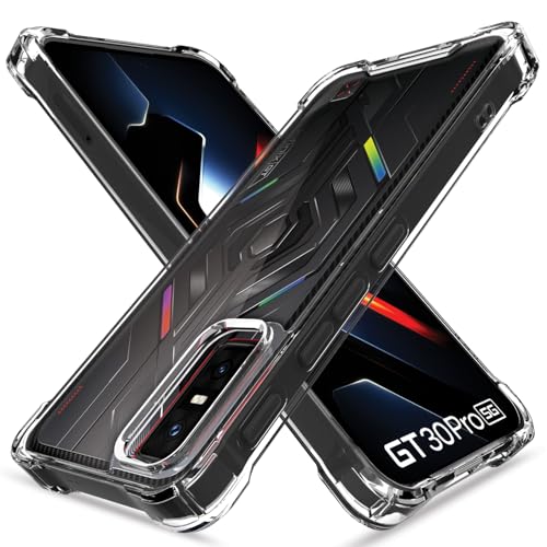 Image of Pikkme Back Cover for Infinix GT 30 Pro 5G PC + TPU Clear Transparent Raised Edges Shockproof Protective Phone Bumper Case(Transparent)