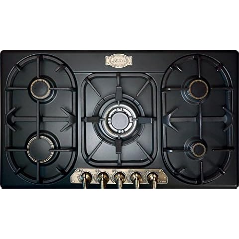 Kaiser KG 9325 Em Retro Gaskochfeld 90cm Autark/Gasherd /Gas Kochfeld/Emailliert Schwarz/Gas / WOK Brenner 3,8kW/Gas-kochstelle/Gas-Control/Erdgas und Propangas Cover